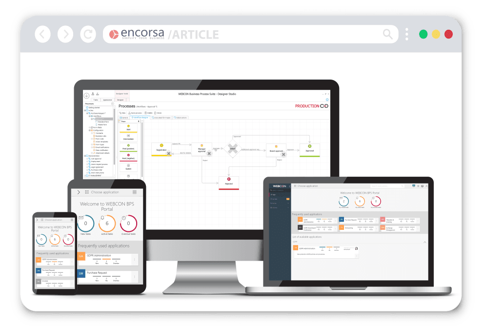 Accelerarea dezvoltării de aplicații software folosind platforma low-code WEBCON BPS