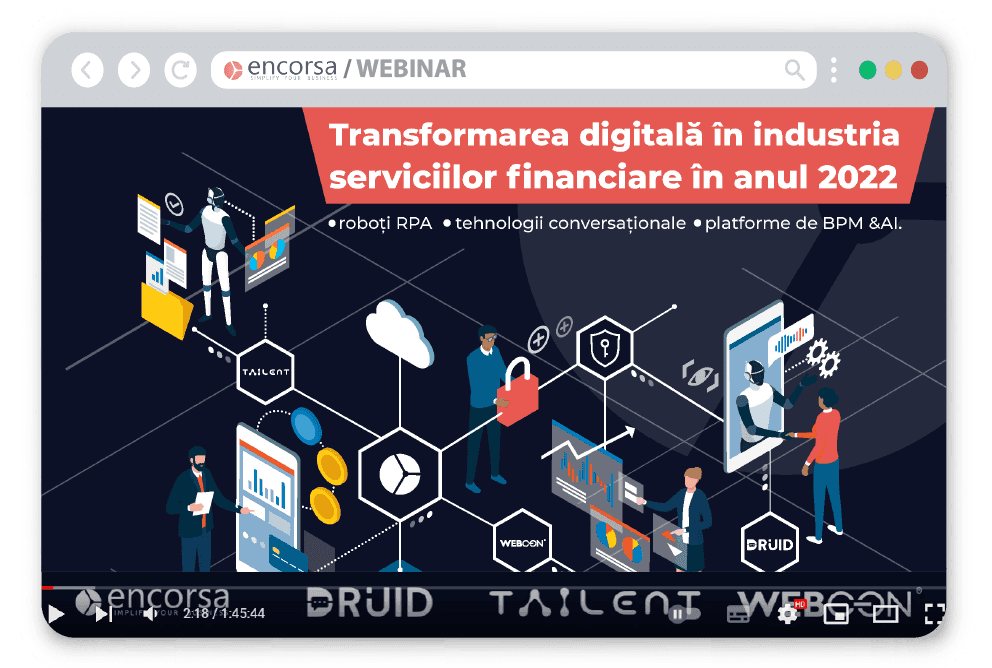 Webinar: Transformarea digitală în industria serviciilor financiare în anul 2022